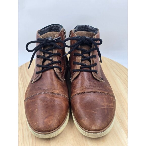 BULL BOXER Adyn Boot Mens Leather Side Zip Lace Up Sneaker Shoes Portugal sz 10 - Picture 3 of 9